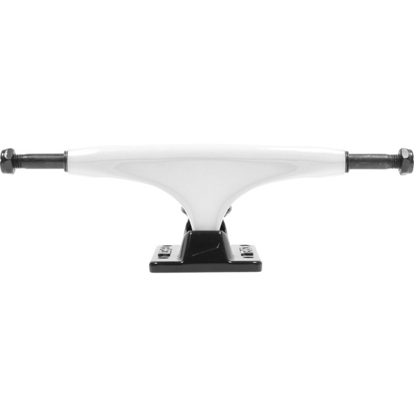 Tensor Trucks Alloy White / Black Skateboard Trucks - 5.0" Hanger 7.75" Axle (Set of 2)