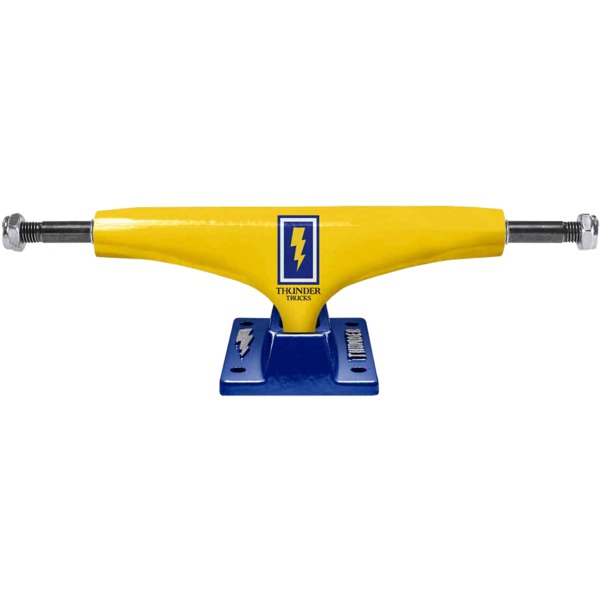 Thunder Trucks 147mm Hollow Light Bolt Yellow / Blue Skateboard Trucks - 5.25" Hanger 8.0" Axle (Set of 2)
