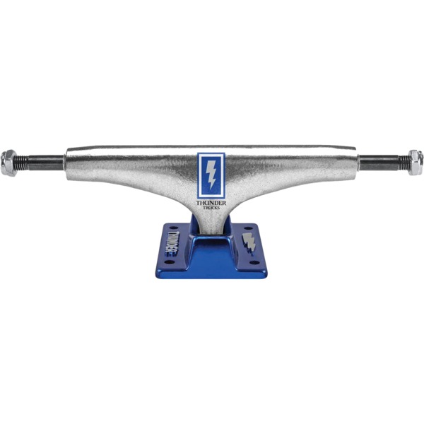 Thunder Trucks 147 Hollow Light Boxed Bolts Polished / Blue Skateboard Trucks - 5.25" Hanger 8.0" Axle (Set of 2)