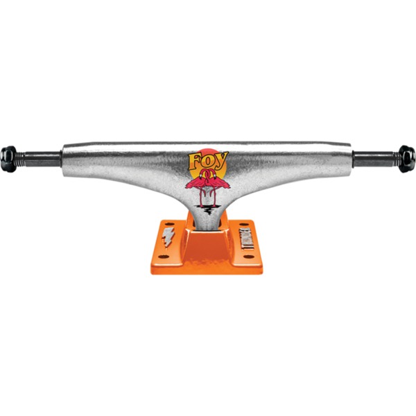 Thunder Trucks Jamie Foy 148 Fauna Polished / Orange Skateboard Trucks - 5.5" Hanger 8.25" Axle (Set of 2)
