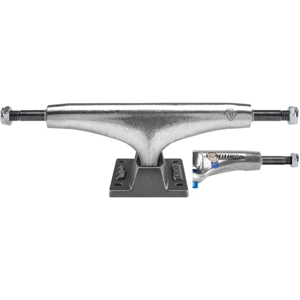 Thunder Trucks Tom Karangelov 148mm Stamped Polished / Gunmetal Skateboard Trucks - 5.5" Hanger 8.25" Axle (Set of 2)