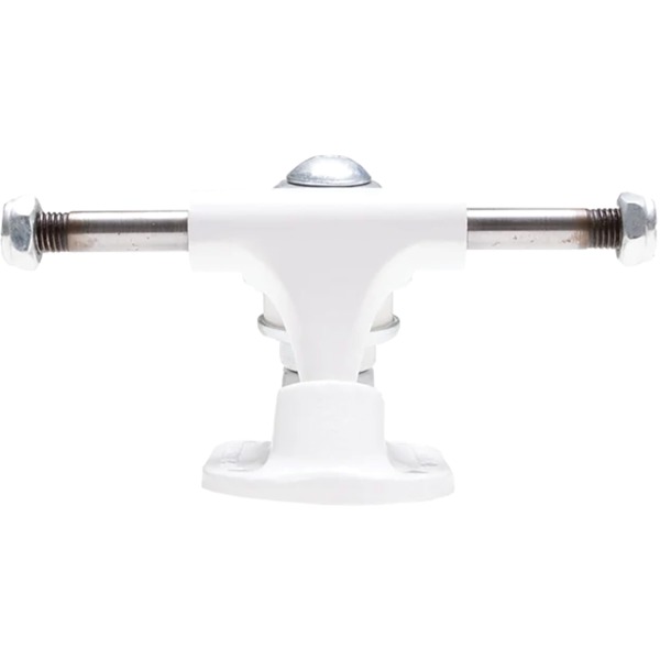 The Heated Wheel Skateboards Polarizer White Skateboard Trucks 4.5" Axle (Set of 2)