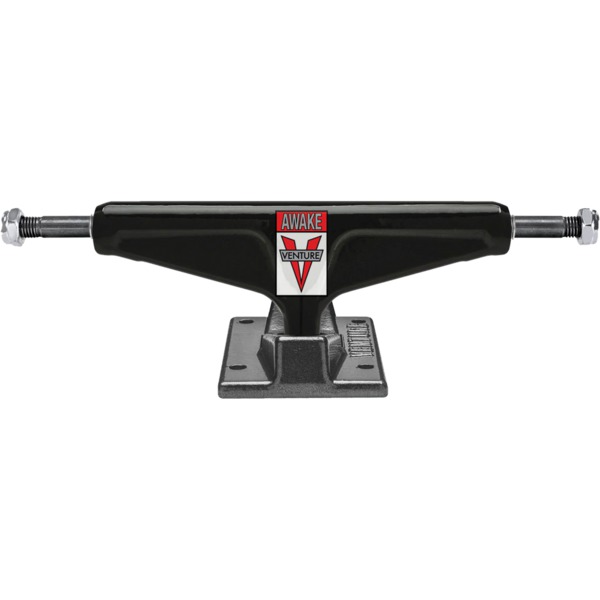 Venture Trucks Team Edition Awake High Black / Chrome Skateboard Trucks - 5.2" Hanger 8.0" Axle (Set of 2)