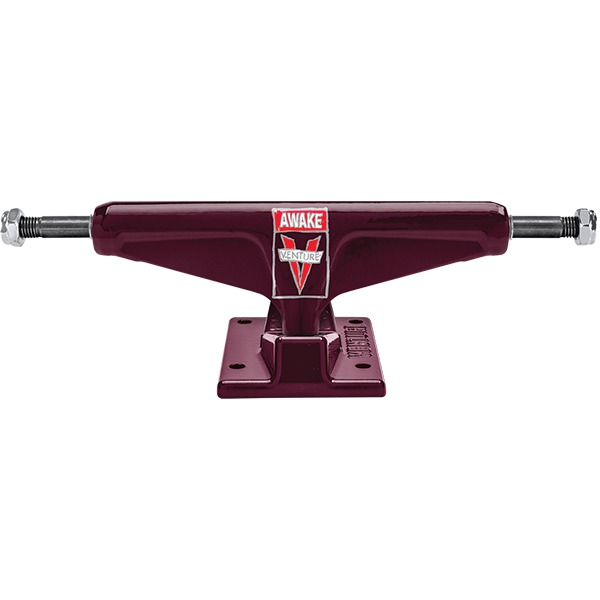 Venture Trucks Team Edition Scribble Awake High Maroon Skateboard Trucks - 5.2" Hanger 8.0" Axle (Set of 2) Venture Trucks Team Edition Scribble Awake High Maroon Skateboard Trucks - 5.2" Hanger 8.0" Axle (Set of 2)