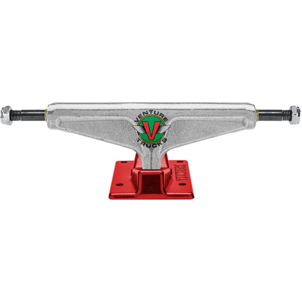 Venture Trucks V-Hollow OG Wings High Polished / Red Skateboard Trucks - 5.25" Hanger 8.0" Axle (Set of 2)