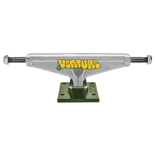 Venture Trucks Throw Team Edition Polished / Dark Green Skateboard Trucks - 5.6" Hanger 8.25" Axle (Set of 2)