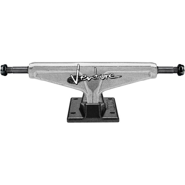Venture Trucks V-Cast Hollow Crinkle High Polished / Black Skateboard Trucks - 5.6" Hanger 8.25" Axle (Set of 2)