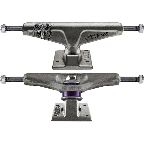 Venture Trucks Erik Herrera Pro Low Raw Black Tint Skateboard Trucks - 5.25" Hanger 8.0" Axle (Set of 2)