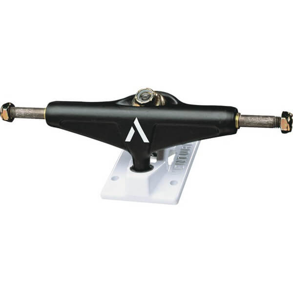 Venture Trucks Salt & Pepper Low Black / White Skateboard Trucks - 5.0" Hanger 7.75" Axle (Set of 2)