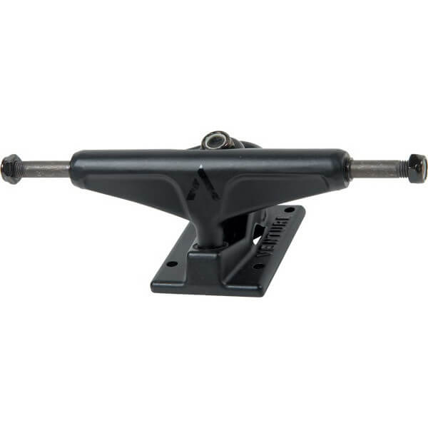 Venture Trucks Team Black Shadow Low Black Skateboard Trucks - 5.25" Hanger 8.0" Axle (Set of 2)