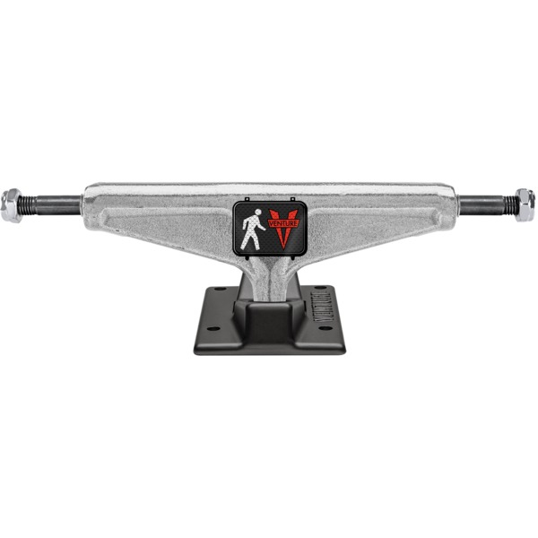 Venture Trucks John Shanahan V-Lights High Street Silver / Black Skateboard Trucks - 5.6" Hanger 8.25" Axle (Set of 2)