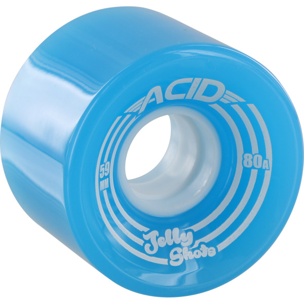 Acid Chemical Wheels Jelly Shots Blue Skateboard Wheels - 59mm 80a (Set of 4)