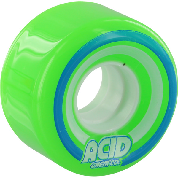 Acid Chemical Wheels Pods Conical Green Skateboard Wheels - 55mm 86a (Set of 4)