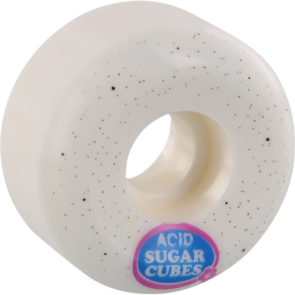 Acid Chemical Wheels Type A Sidecut Sugar Cubes White Skateboard Wheels - 53mm 101a (Set of 4)