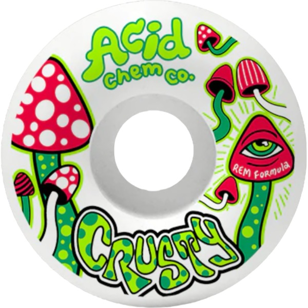 Acid Chemical Wheels Chris Weissmann REM SC White Skateboard Wheels - 57mm 99a (Set of 4)