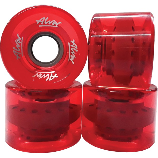 Alva Skateboards Clear Red Skateboard Wheels - 60mm 83a (Set of 4)