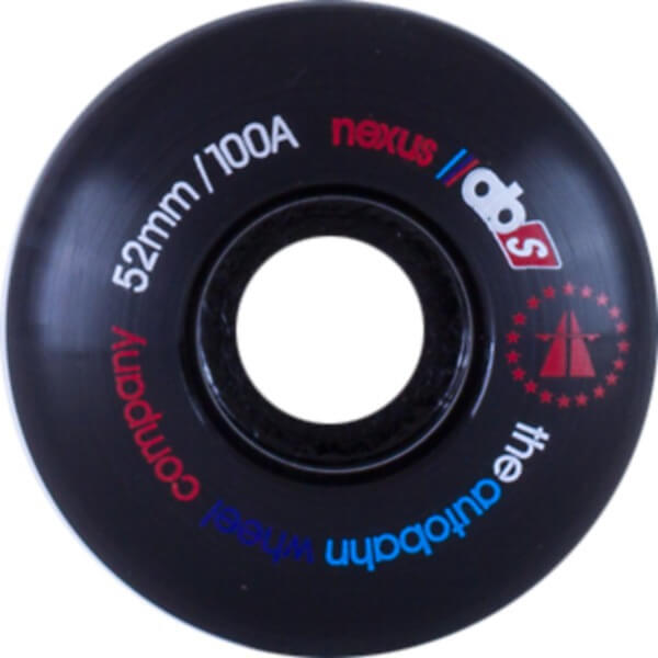 Autobahn Wheel Company Nexus Black Skateboard Wheels - 52mm 100a (Set of 4)