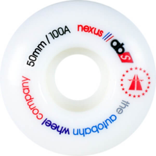 Autobahn Wheel Company Nexus White Skateboard Wheels - 51mm 100a (Set of 4)