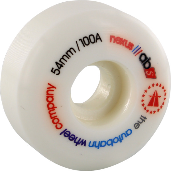 Autobahn Wheel Company Nexus White Skateboard Wheels - 54mm 100a (Set of 4)