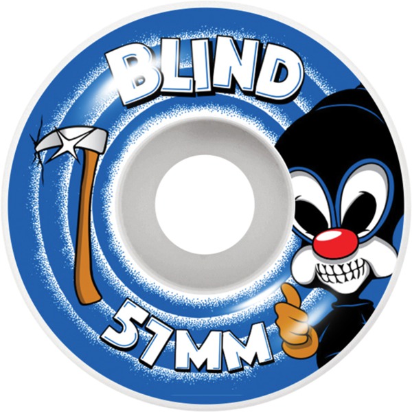 Blind Skateboards Reaper Impersonator White / Blue Skateboard Wheels - 51mm 99a (Set of 4)