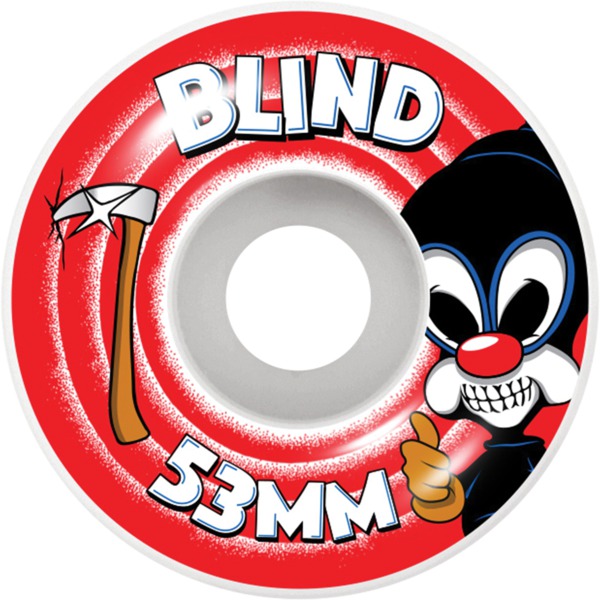 Blind Skateboards Reaper Impersonator White / Red Skateboard Wheels - 53mm 99a (Set of 4)