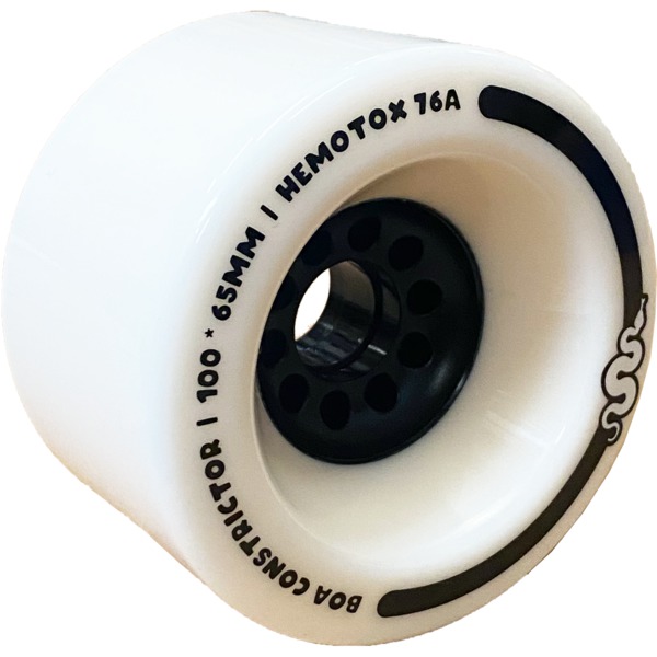 Boa Wheels Constrictor White Skateboard Wheels - 100mm 76a (Set of 4)