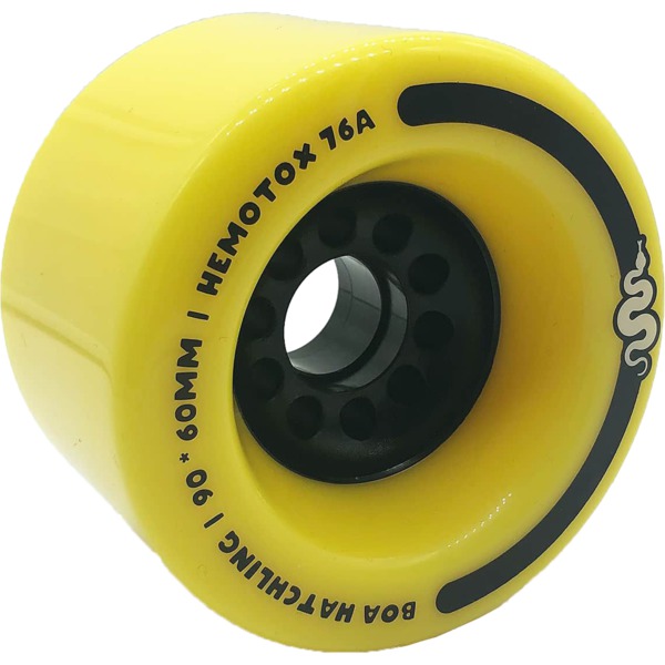 Boa Wheels Hatchling Yellow Skateboard Wheels - 90mm 76a (Set of 4)