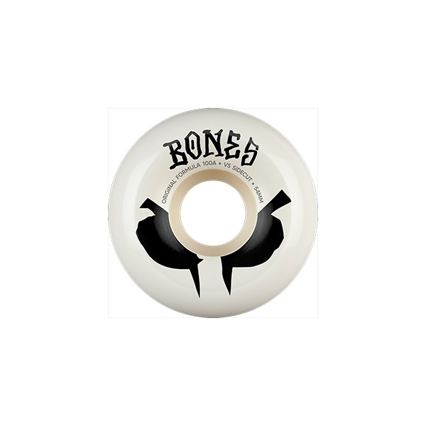 Bones Wheels 100's OG V5 Sidecut Blot Black / White Skateboard Wheels - 54mm 100a (Set of 4) Bones Wheels 100's OG V5 Sidecut Blot Black / White Skateboard Wheels - 54mm 100a (Set of 4)