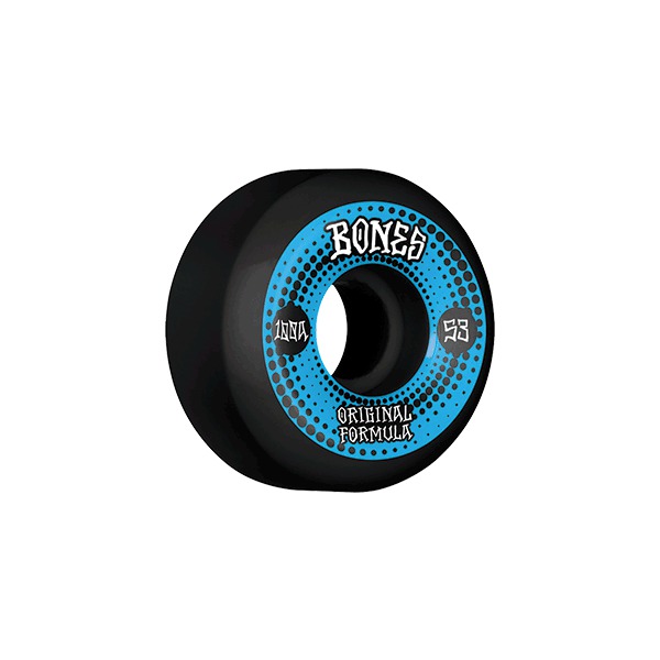 Bones Wheels 100's OG V5 Originals Black Skateboard Wheels - 53mm 100a (Set of 4)