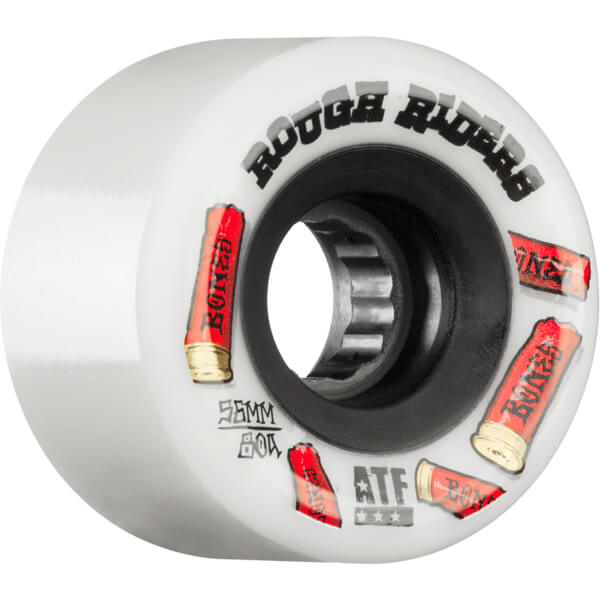 Bones Wheels  ATF Rough Rider Runners Skateboard Wheels 56mm 80a Set of 4 