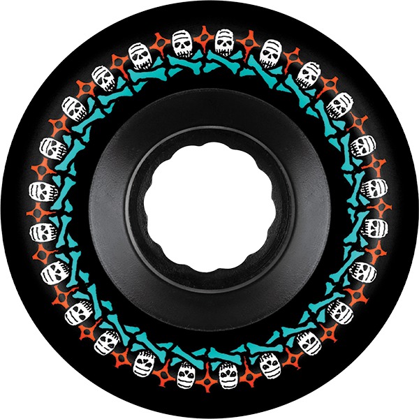 Bones Wheels ATF Rough Rider Skull Bones Black Skateboard Wheels - 56mm 80a (Set of 4) Bones Wheels ATF Rough Rider Skull Bones Black Skateboard Wheels - 56mm 80a (Set of 4)