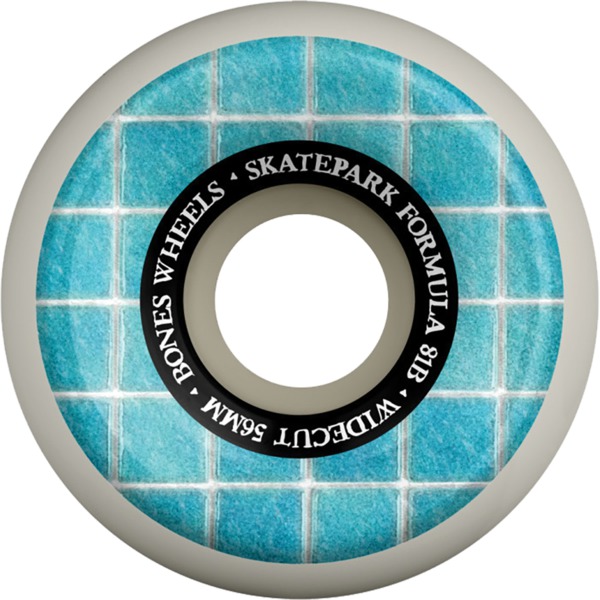 Bones Wheels SPF V6 Pool And The Gang White / Blue Skateboard Wheels - 56mm 81b (Set of 4)
