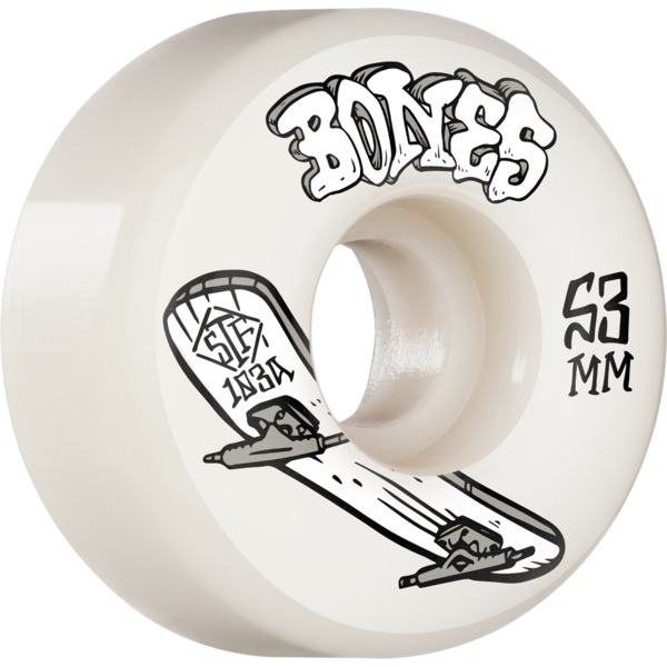 Bones Wheels STF V1 Heritage Boneless Natural Skateboard Wheels - 53mm 103a (Set of 4)