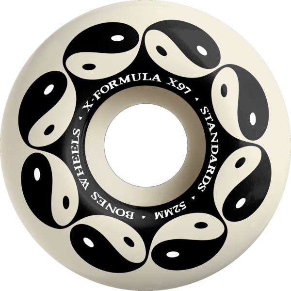 Bones Wheels XF X97 V1 Standard Yin Yang Natural Skateboard Wheels - 52mm 97a (Set of 4)