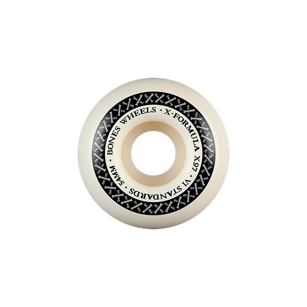 Bones Wheels XF X97 V1 STD Bone Cross White / Silver Skateboard Wheels - 54mm 97a (Set of 4) Bones Wheels XF X97 V1 STD Bone Cross White / Silver Skateboard Wheels - 54mm 97a (Set of 4)