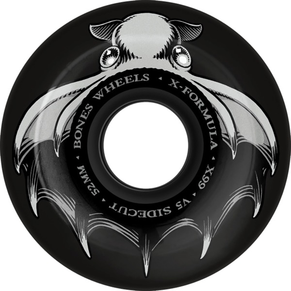 Bones Wheels XF X99 V5 Sidecut Dark Waters Black Skateboard Wheels - 52mm 99a (Set of 4)