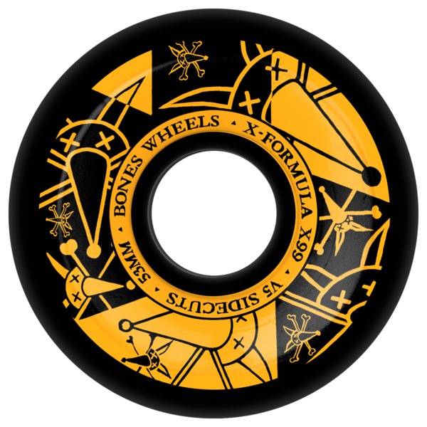 Bones Wheels XF X99 V5 Sidecut Vato Noir Black Skateboard Wheels - 53mm 99a (Set of 4) Bones Wheels XF X99 V5 Sidecut Vato Noir Black Skateboard Wheels - 53mm 99a (Set of 4)