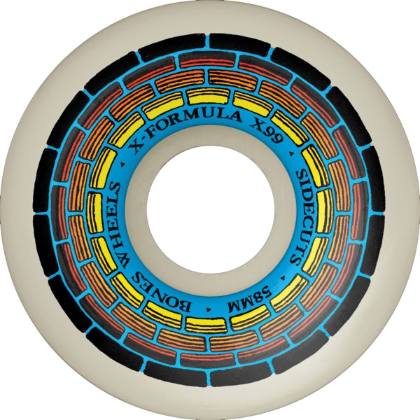 Bones Wheels XF X99 V5 Sidecut Wishing Well Natural Skateboard Wheels - 58mm 99a (Set of 4)