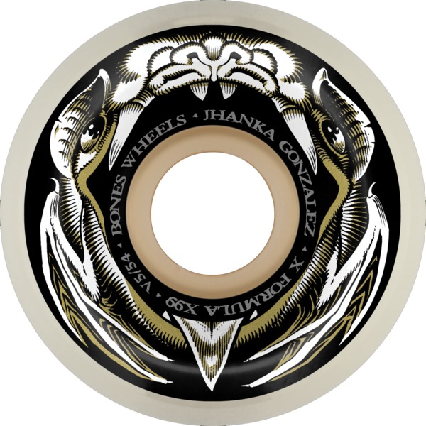 Bones Wheels Jhanka Gonzalez XF V5 Night Flight Skateboard Wheels - 54mm 99a (Set of 4)