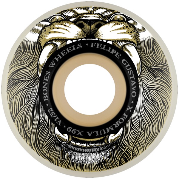Bones Wheels Felipe Gustavo XF V1 Mane Event Skateboard Wheels - 52mm 99a (Set of 4)