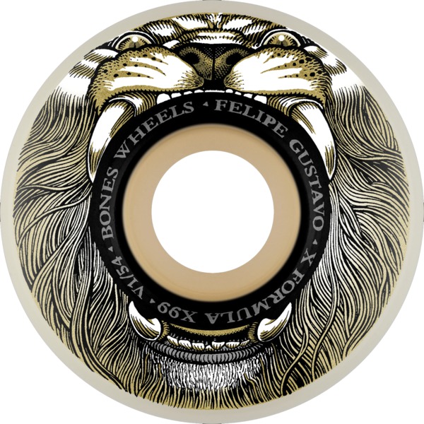 Bones Wheels Felipe Gustavo XF V1 Mane Event Skateboard Wheels - 54mm 99a (Set of 4)