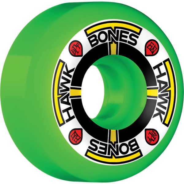 Bones Wheels Tony Hawk SPF P5 T-Bones II Green Skateboard Wheels - 60mm 84b (Set of 4)