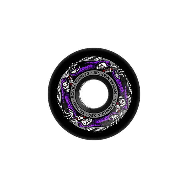 Bones Wheels Braden Hoban XF V6 Reaper Black Skateboard Wheels - 53mm 99a (Set of 4) Bones Wheels Braden Hoban XF V6 Reaper Black Skateboard Wheels - 53mm 99a (Set of 4)