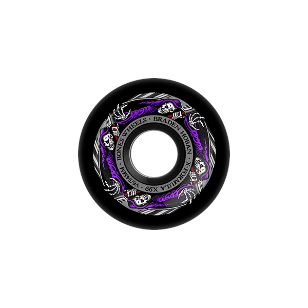 Bones Wheels Braden Hoban XF V6 Reaper Black Skateboard Wheels - 54mm 99a (Set of 4) Bones Wheels Braden Hoban XF V6 Reaper Black Skateboard Wheels - 54mm 99a (Set of 4)