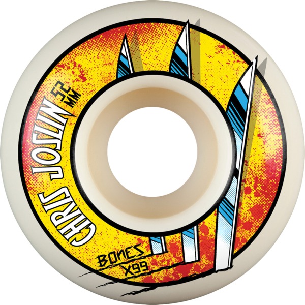 Bones Wheels Chris Joslin XF V1 Slice Of Life Natural Skateboard Wheels - 52mm 99a (Set of 4)
