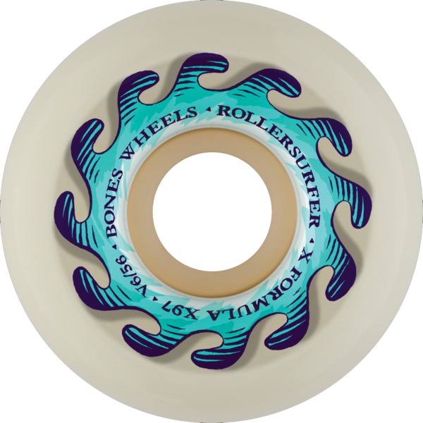 Bones Wheels Ben Koppl XF V6 Infinite Wave Natural Skateboard Wheels - 56mm 97a (Set of 4)