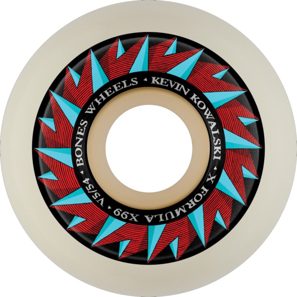 Bones Wheels Kevin Kowalski XF V5 Against The Grain Natural Skateboard Wheels - 54mm 99a (Set of 4)