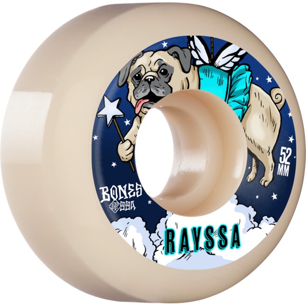 Bones Wheels Rayssa Leal STF V5 Slinky Natural Skateboard Wheels - 52mm 99a (Set of 4)