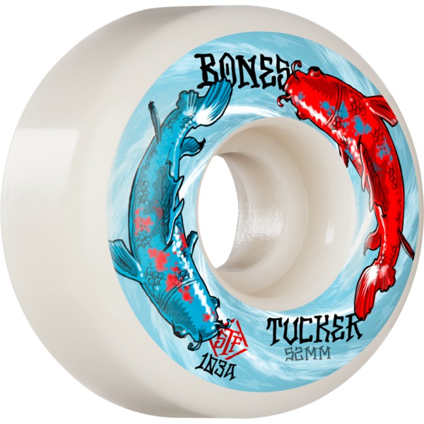Bones Wheels Nick Tucker STF V1 Big Fish Natural Skateboard Wheels - 52mm 103a (Set of 4)