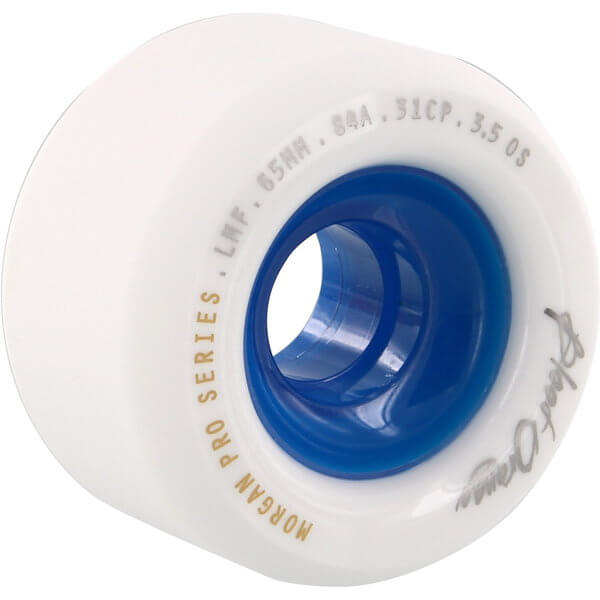 Blood Orange Morgan White / Blue Skateboard Wheels - 65mm 84a (Set of 4)